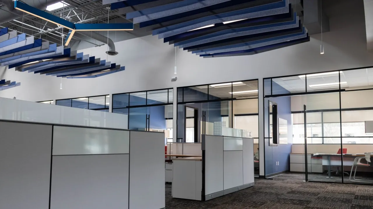 Commercial interior with plans and selections finalized by CJM Builders